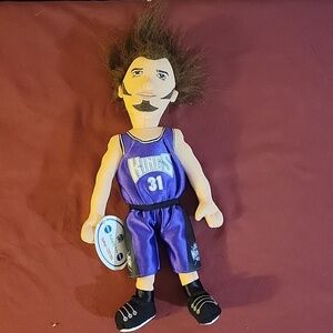 Vintage Sacramento Kings Scott Pollard Pals Plush Beanie Doll 10" New With Tags